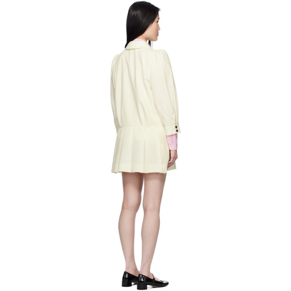 Sandy Liang Off-White Somm Minidress NWT - Picture 3 of 12